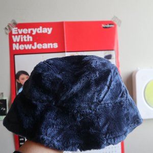 Blue Velvet Reversible Bucket Hat